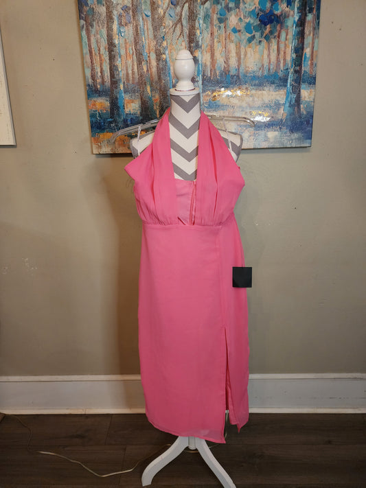 Lulu's Pink Halter Dress