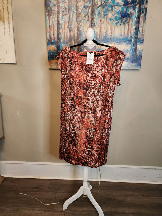 Anne Klein Abstract Mini Dress