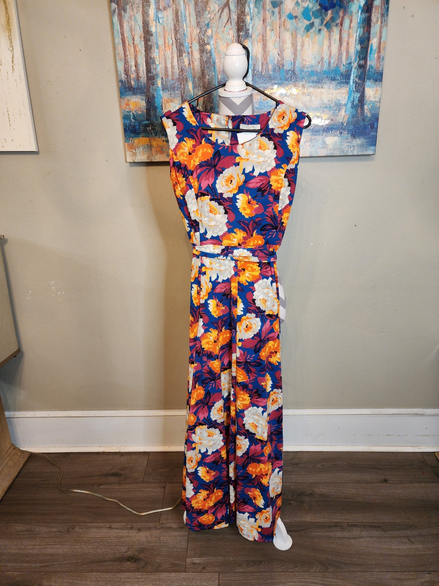 Hanni Floral Print Belted Maxi Dress