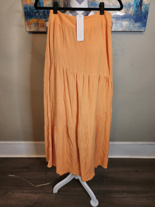 Madison Gauze Skirt Apricot