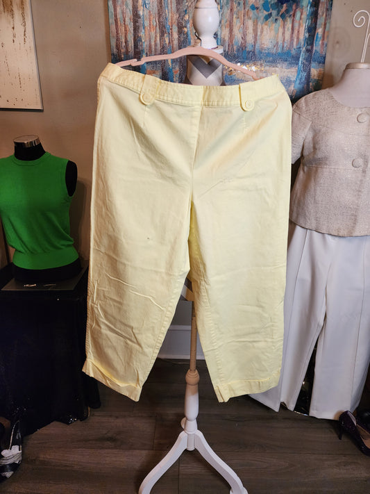 Talbots Yellow Capris