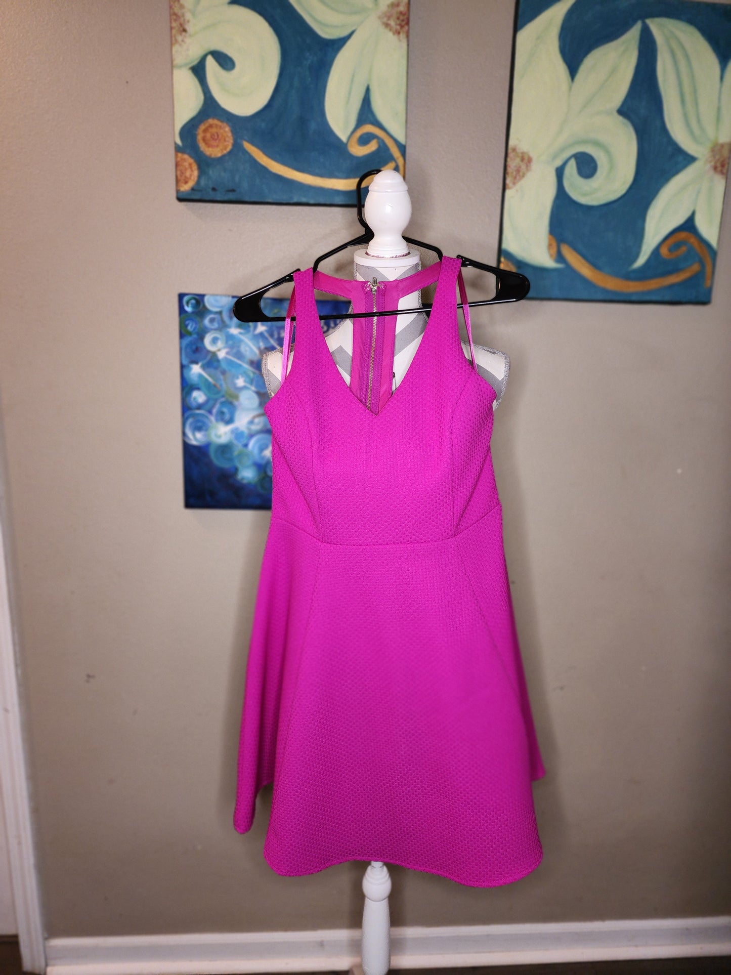 She + Sky Magenta Skater Style Dress