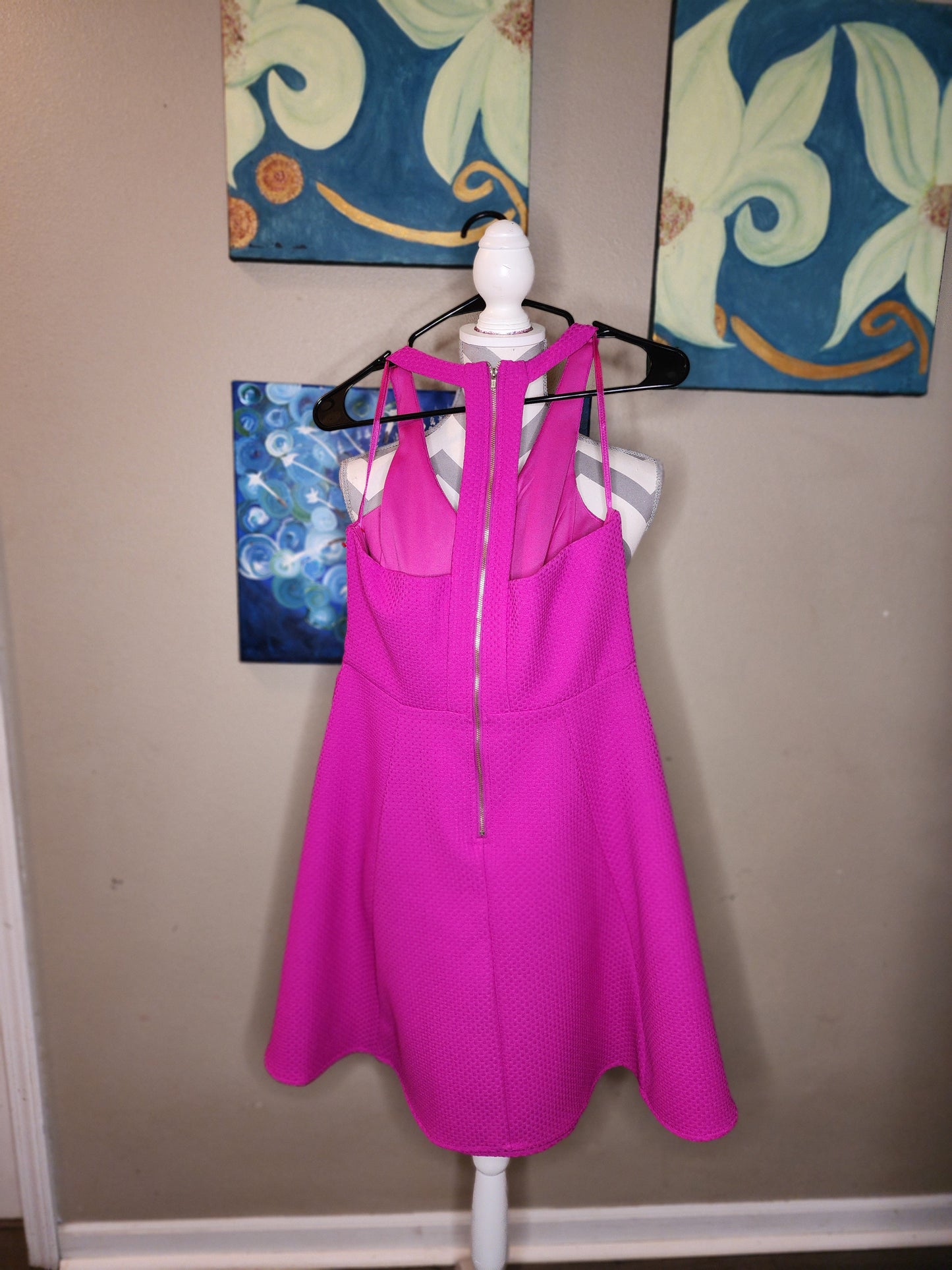 She + Sky Magenta Skater Style Dress