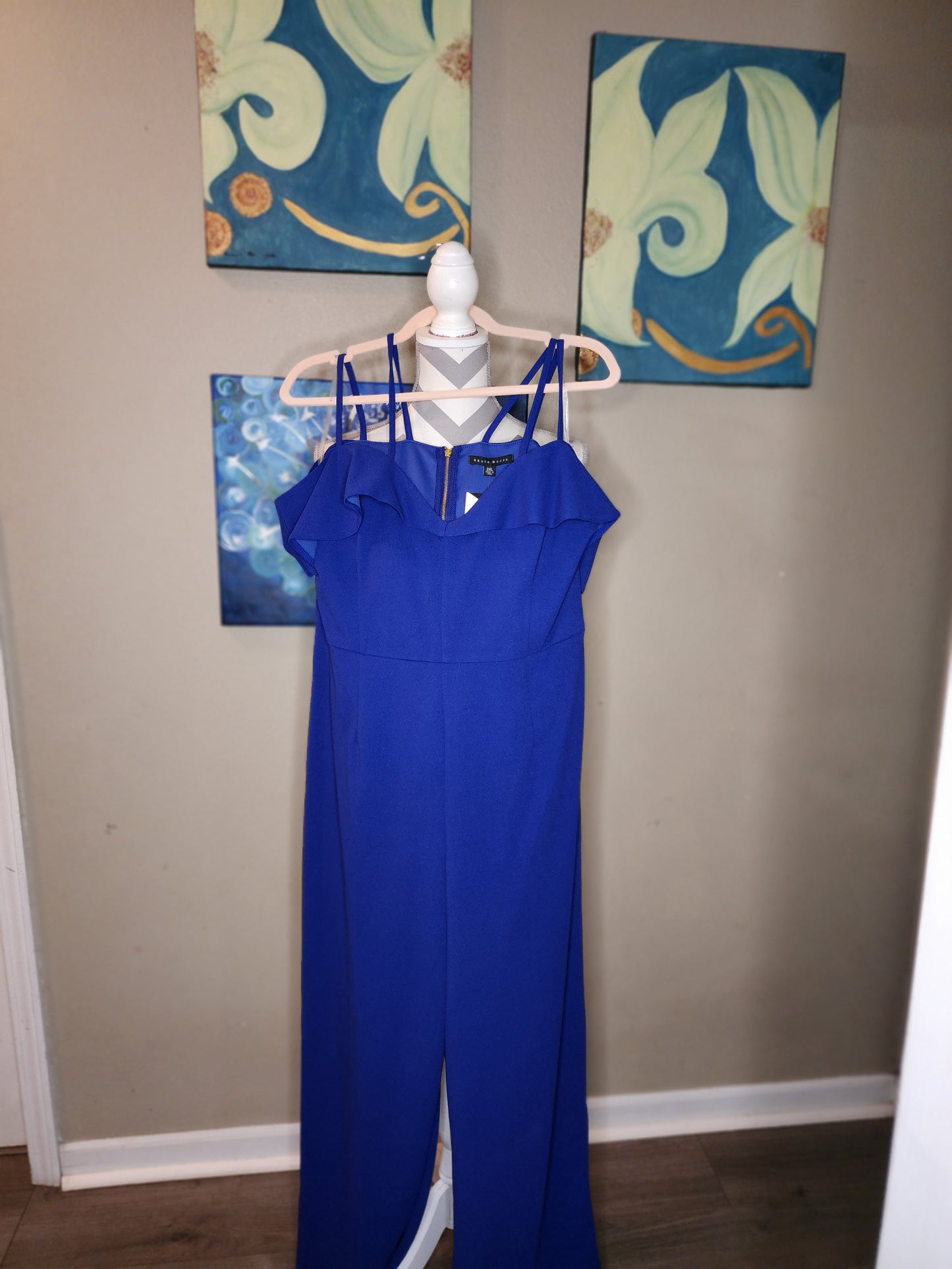 Haute Monde Blue Jumpsuit