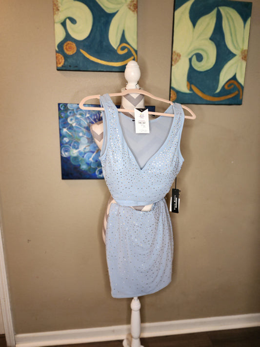Haute Monde Powder Blue 2 Piece Set with Studs