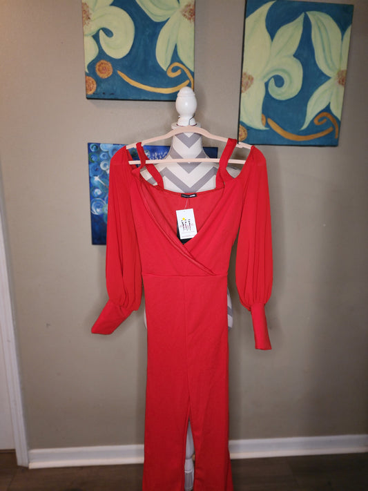 Fashion Nova Falling for Your Charm Jumpsuit