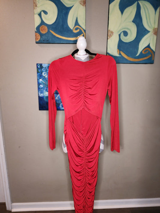 Red Hot Chili Pepper Ruched Dress