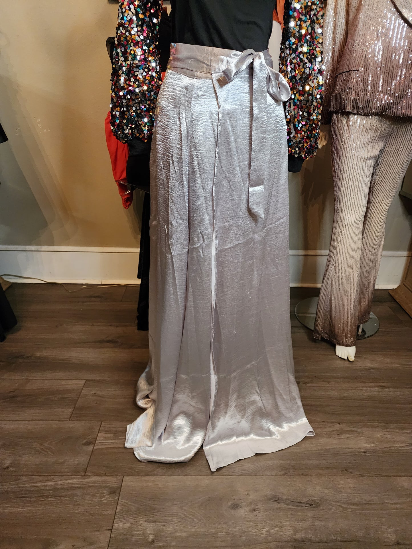 Banjul Silver Maxi Wrap Skirt