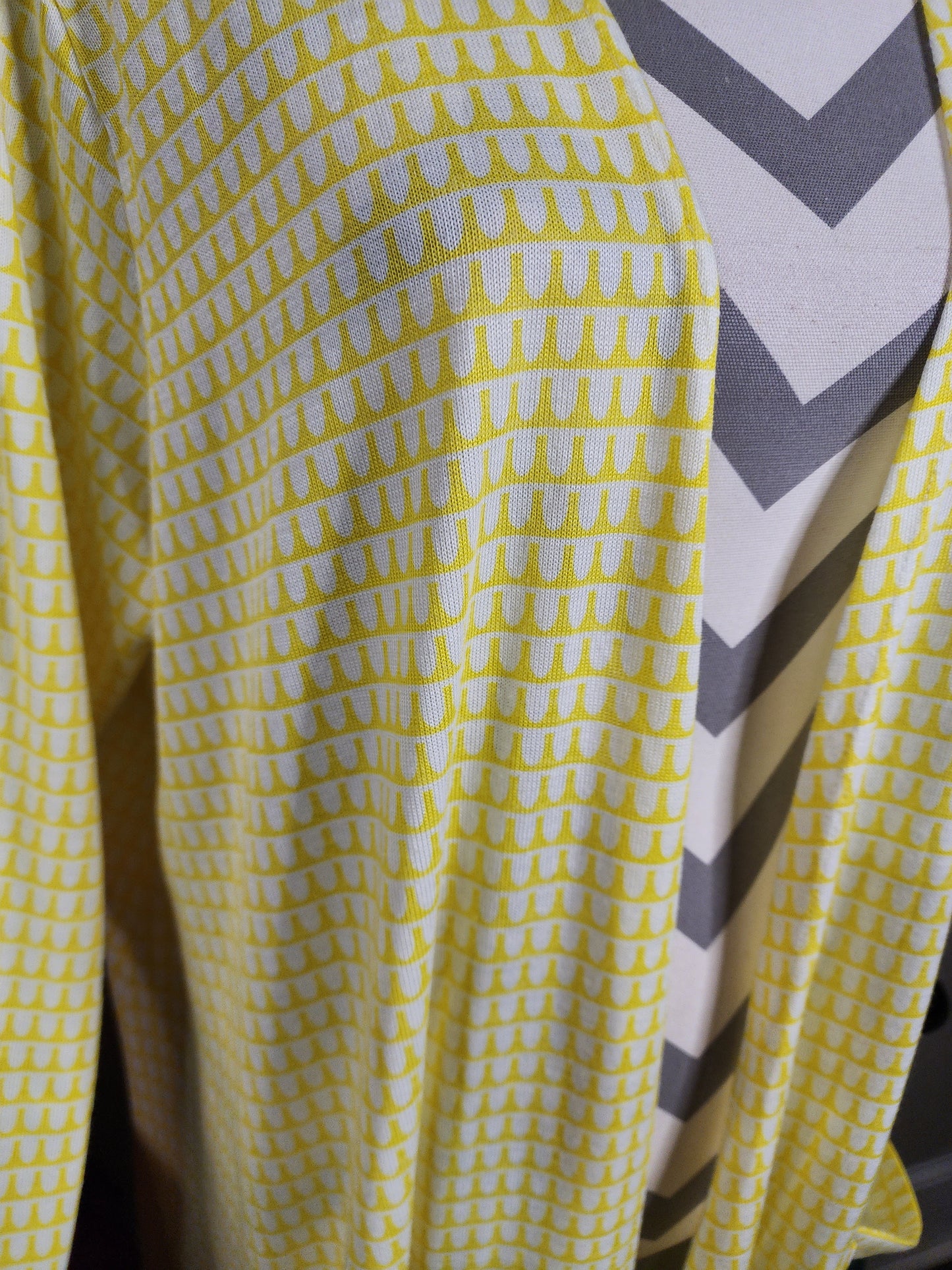 Lula Roe Yellow and White Duster