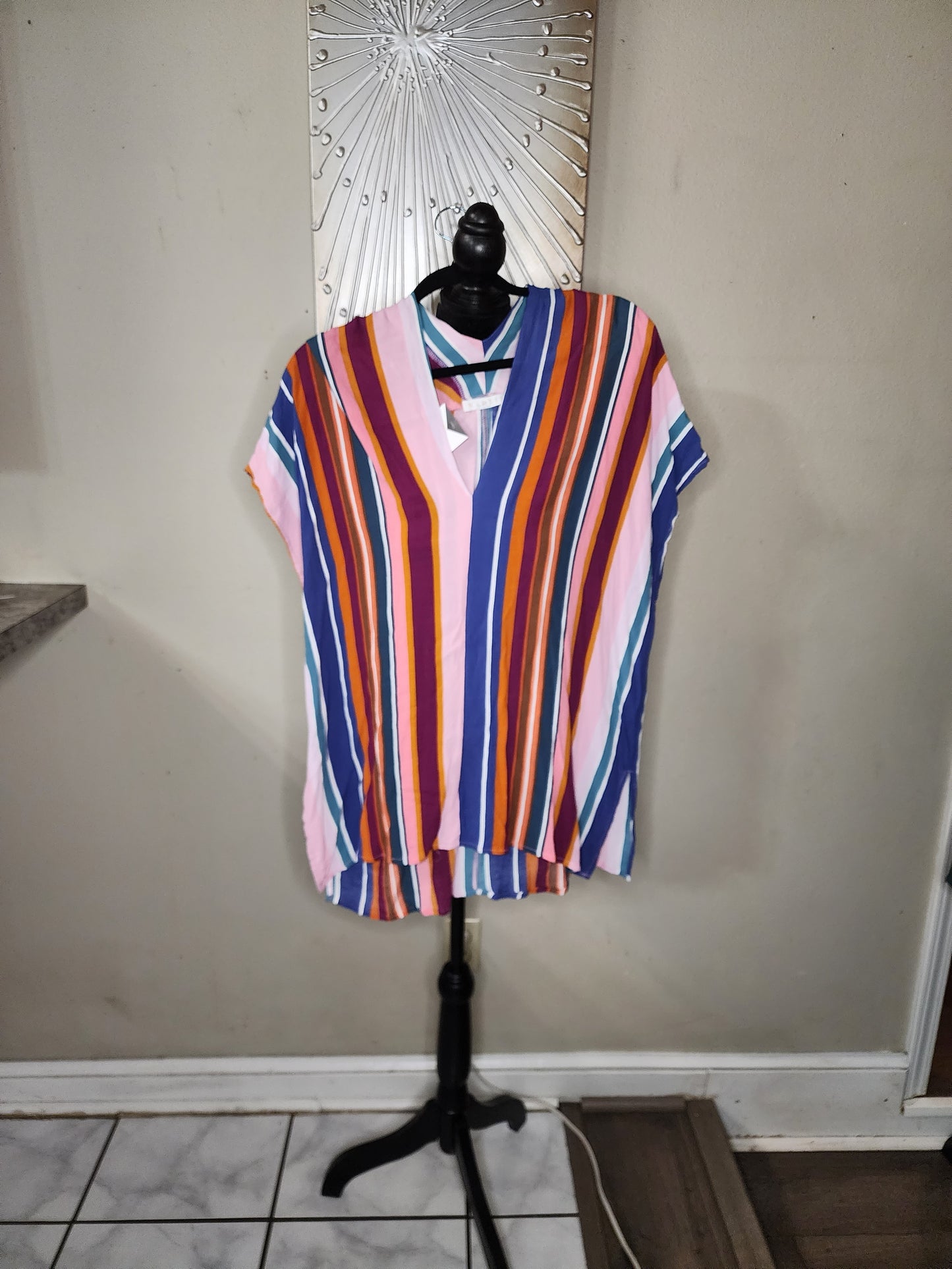 Karlie Multi Color Stripped Blouse