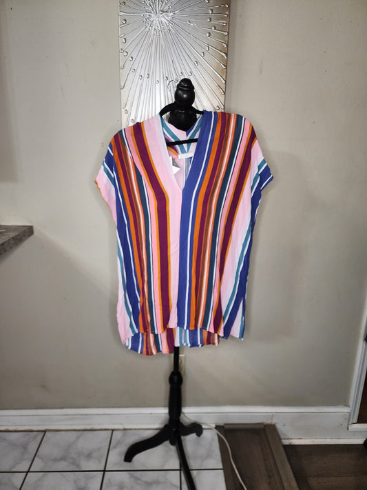 Karlie Multi Color Stripped Blouse